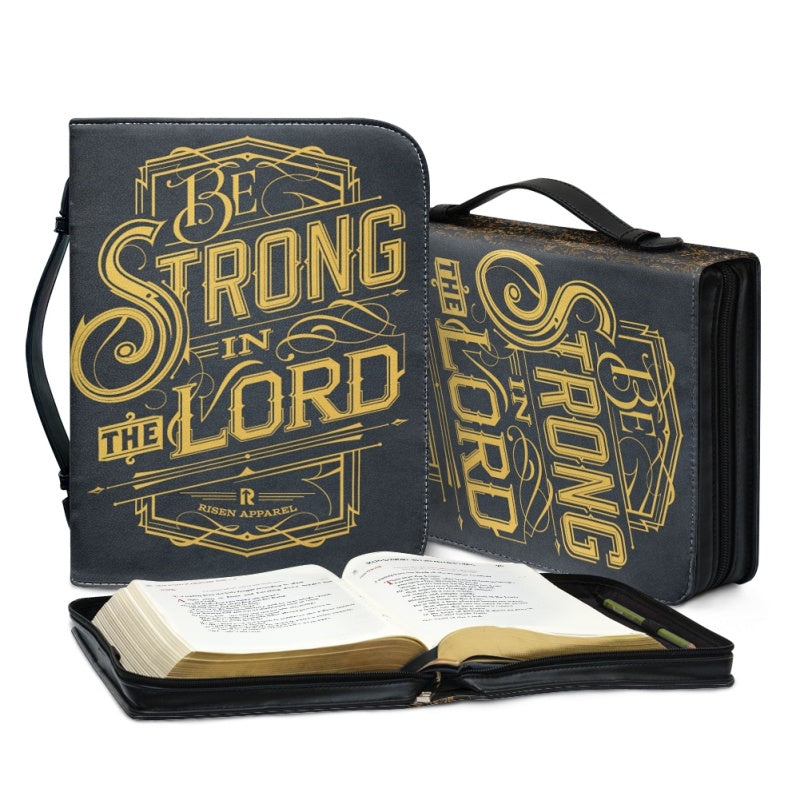 Be Strong In The Lord Personalized Bible Cover