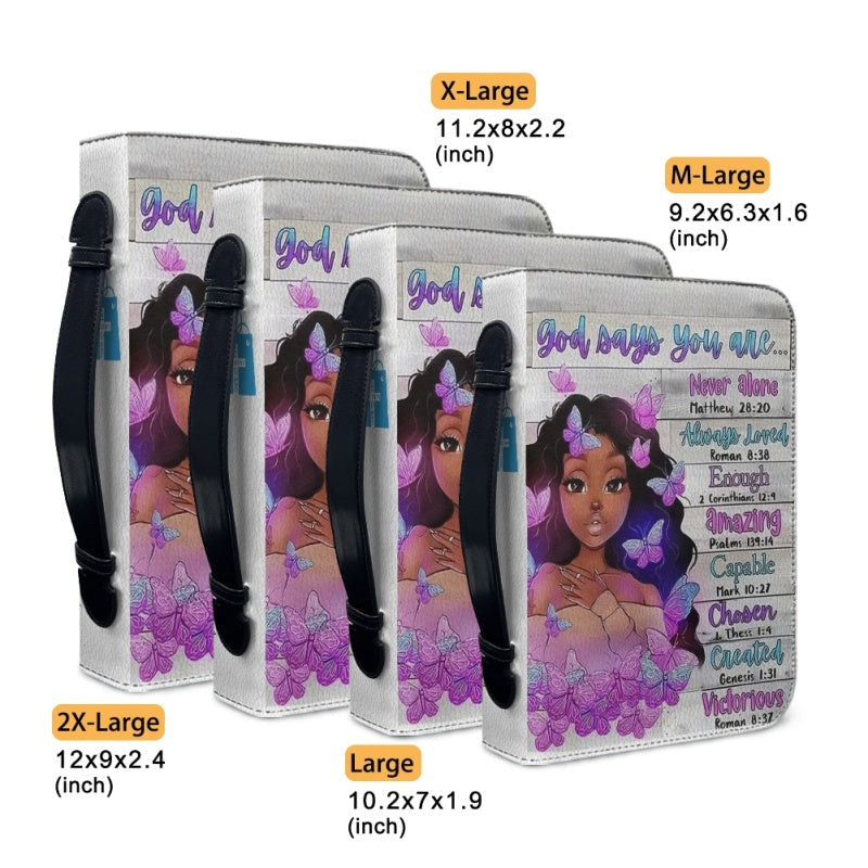 God Says You Are Personalized Bible Cover