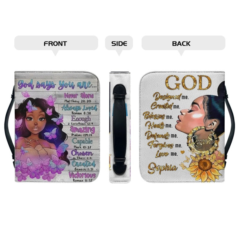God Says You Are Personalized Bible Cover
