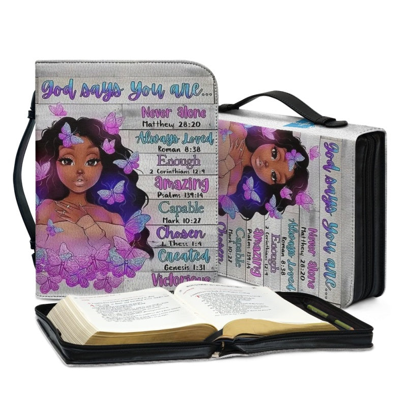 God Says You Are Personalized Bible Cover