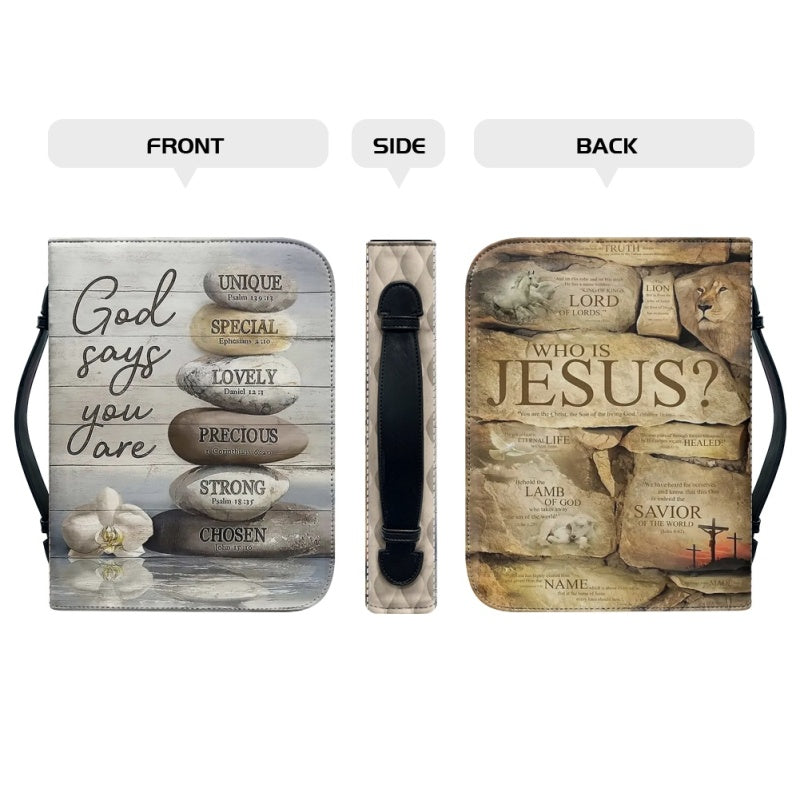 Personalized Lion Cross Bible Cover