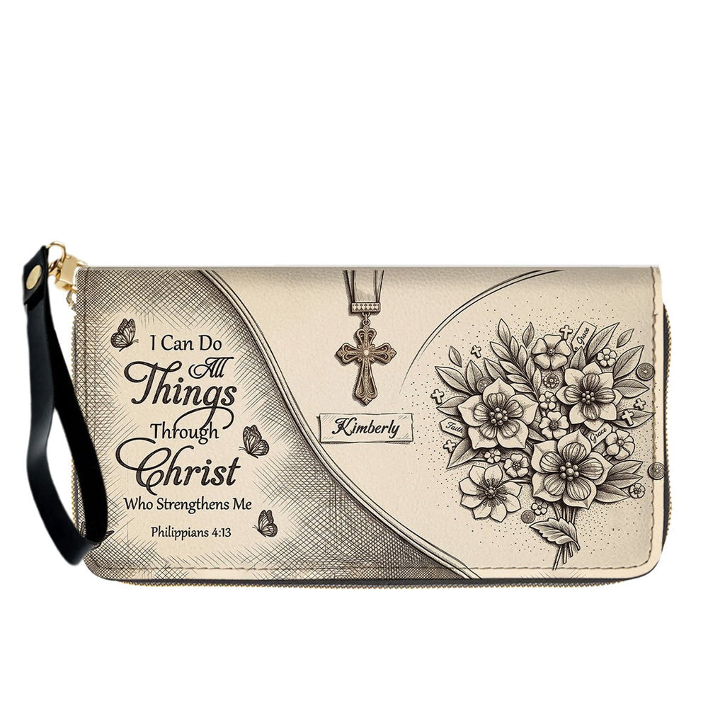 Personalized Bible Verse Leather Handbag