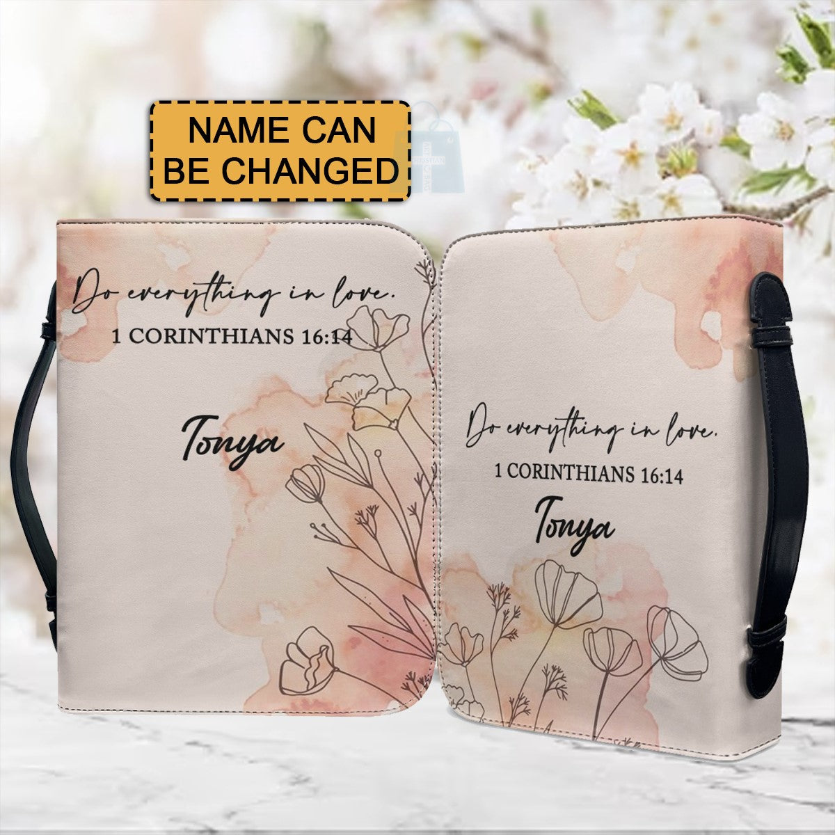 Personalized Do Everything In Love Bible Cover