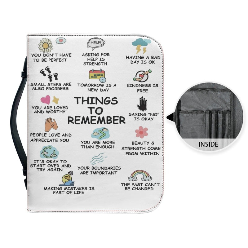 Things To Remember Personalized Bible Cover
