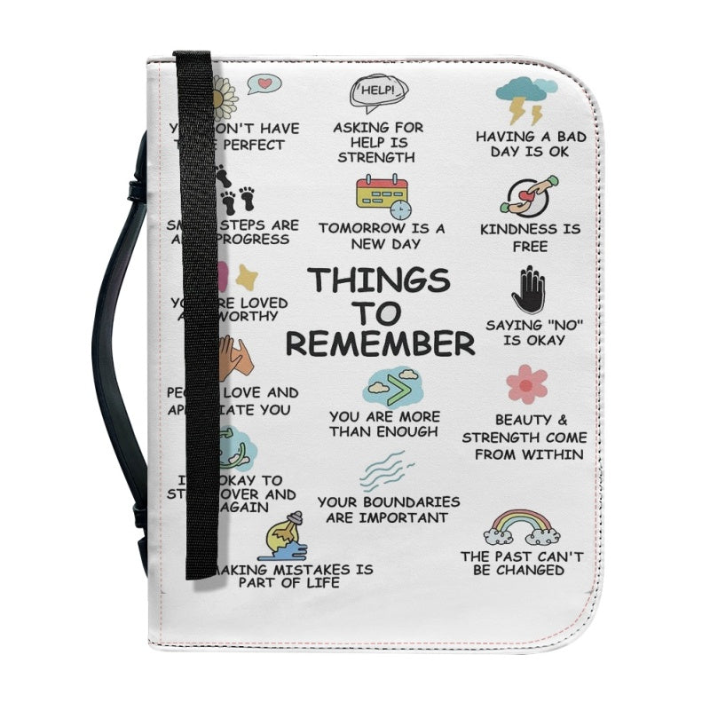 Things To Remember Personalized Bible Cover