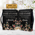 Personalized Floral Psalm 139:14 Bible Cover