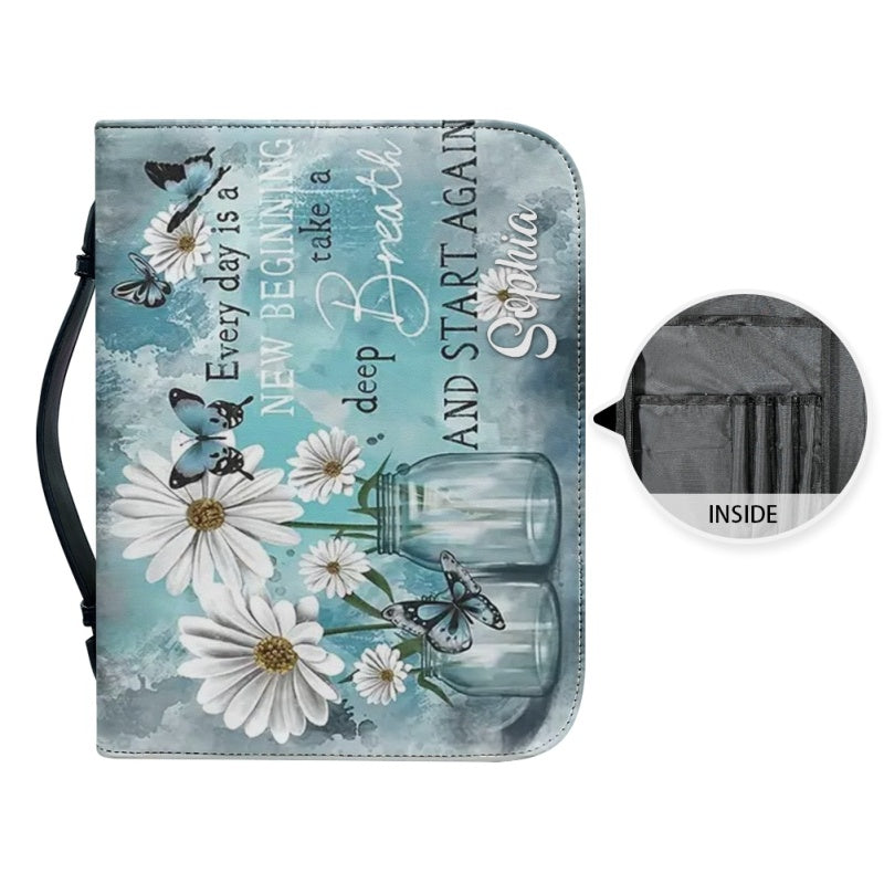 Personalized He Will Cover You Bible Cover