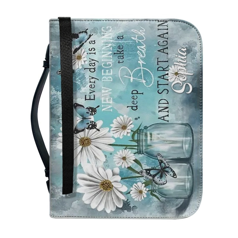 Personalized He Will Cover You Bible Cover
