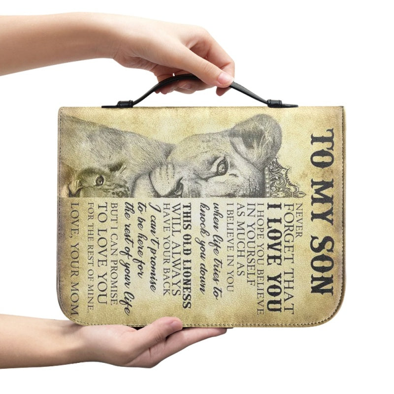 To My Son From Mom Personalized Bible Cover