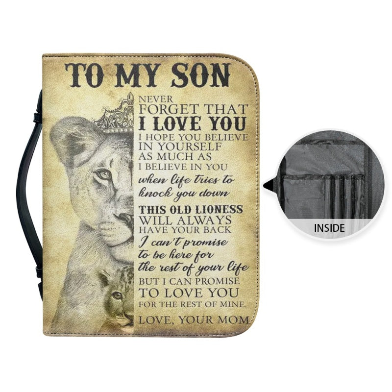 To My Son From Mom Personalized Bible Cover