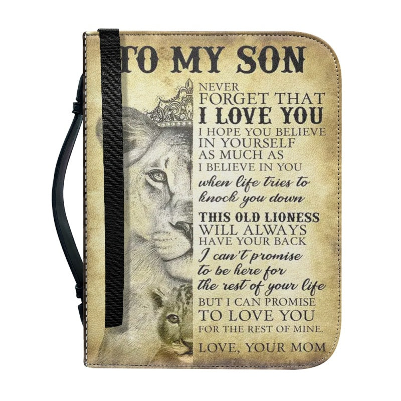 To My Son From Mom Personalized Bible Cover