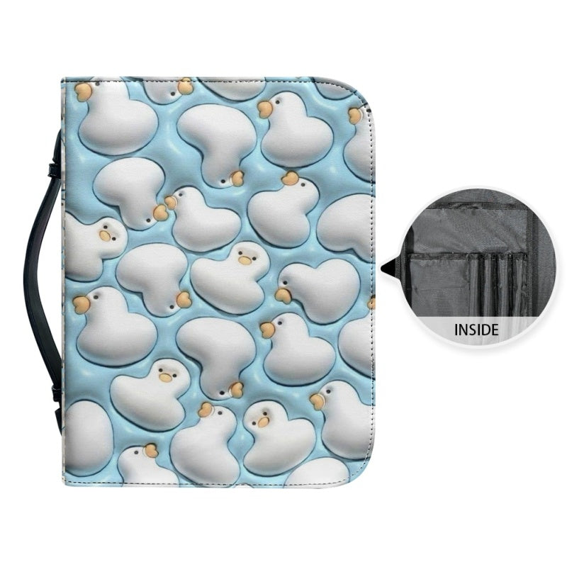 Cute 3D Blue Duck Personalized Bible Cover