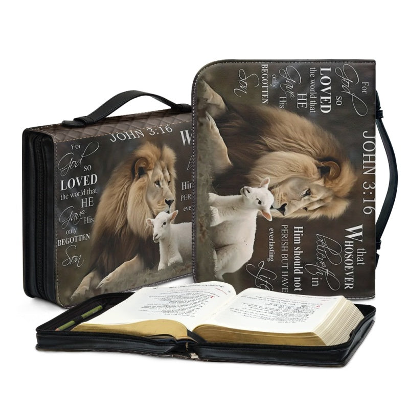 Personalized For God So Loved Bible Cover