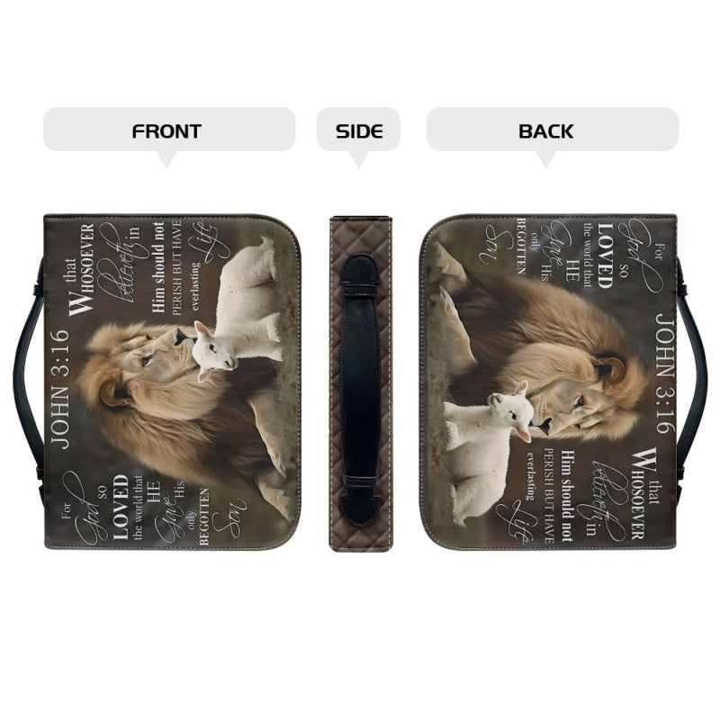 Personalized For God So Loved Bible Cover