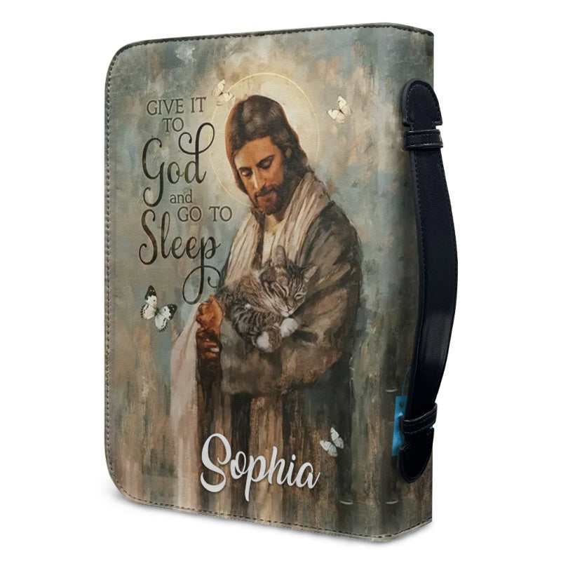 Personalized Jesus & Cats Therapy Bible Cover