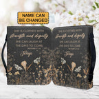 Personalized Strength & Dignity Floral Bible Cover