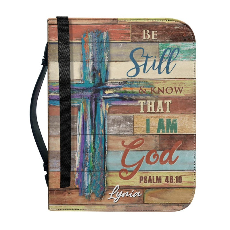 Personalized Lion 'Be Still' Bible Cover