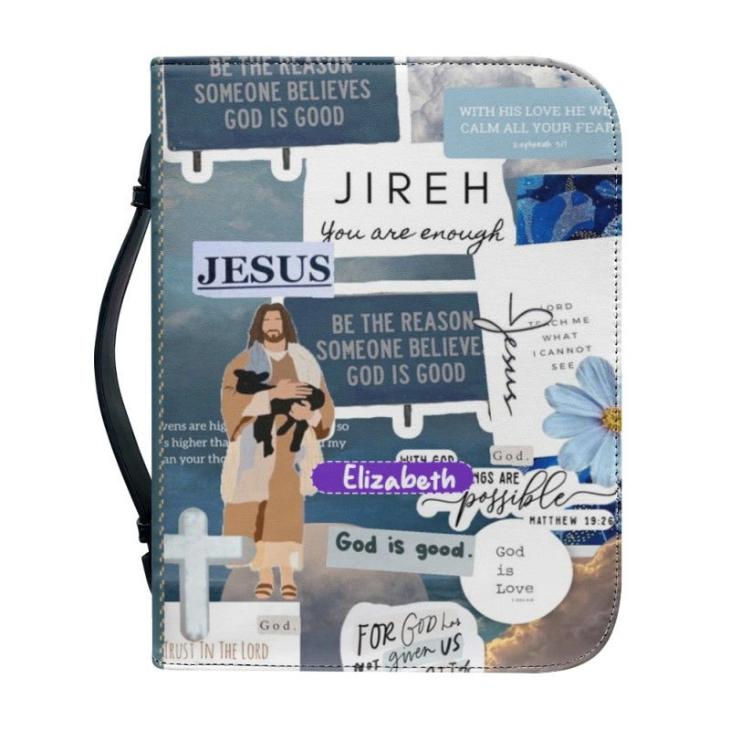 Personalized Bible Affirmations Blue Bible Cover