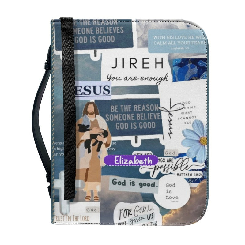 Personalized Bible Affirmations Blue Bible Cover
