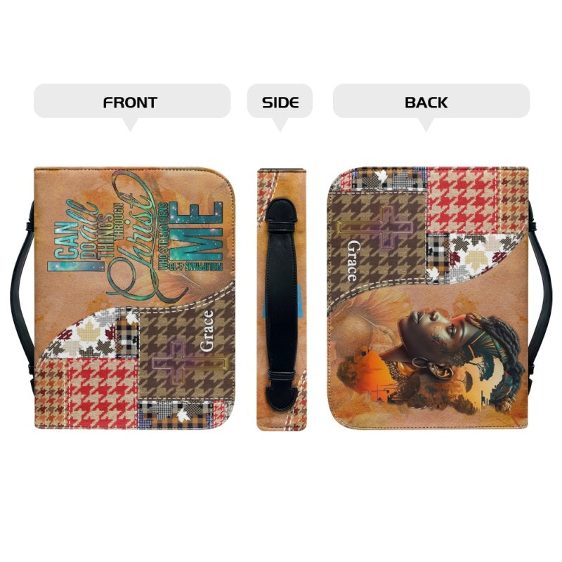 Personalized Philippians 4:13 Bible Cover