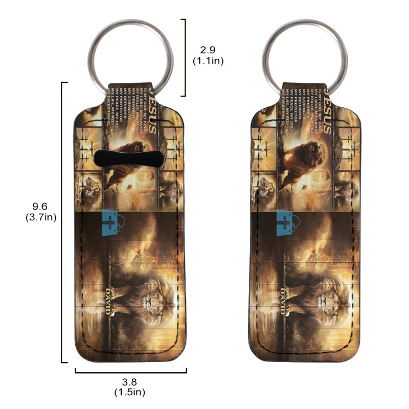 Personalized Jesus Lion Bible Cover