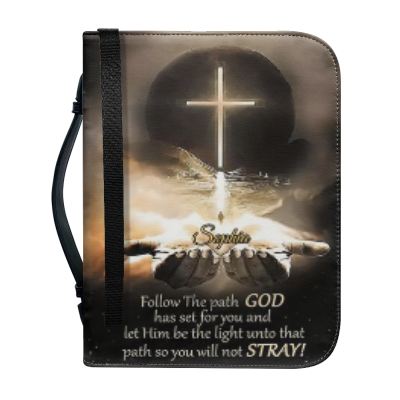 Follow The Path God Personalized Bible Cover