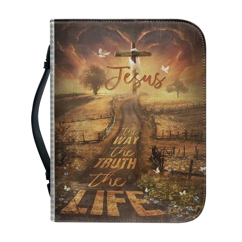 Jesus The Way Personalized Purple Bible Cover