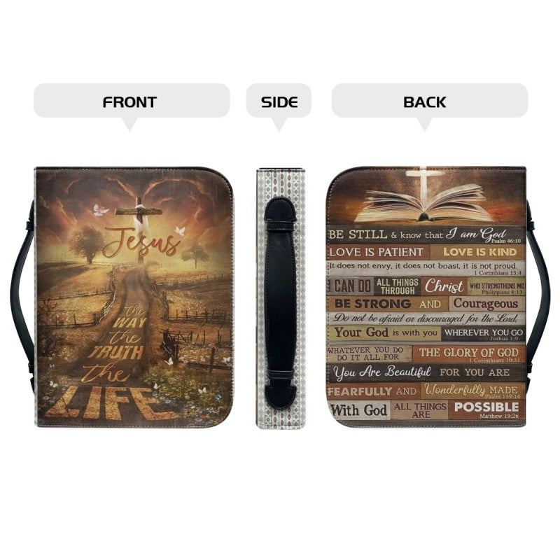 Jesus The Way Personalized Purple Bible Cover