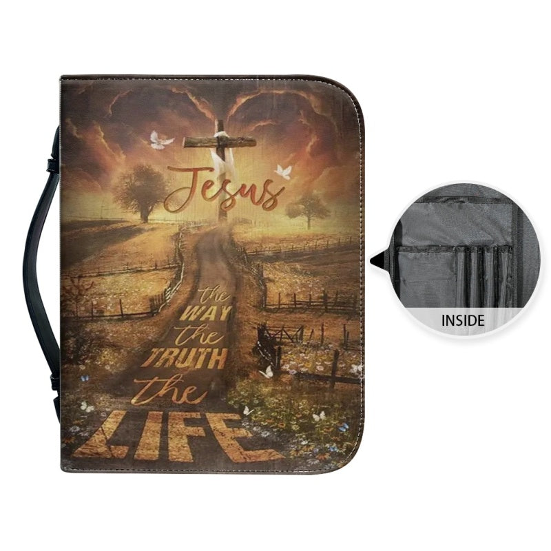 Jesus The Way Personalized Purple Bible Cover