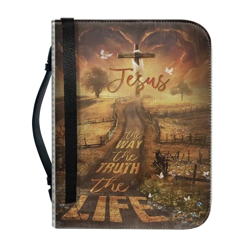 Jesus The Way Personalized Purple Bible Cover
