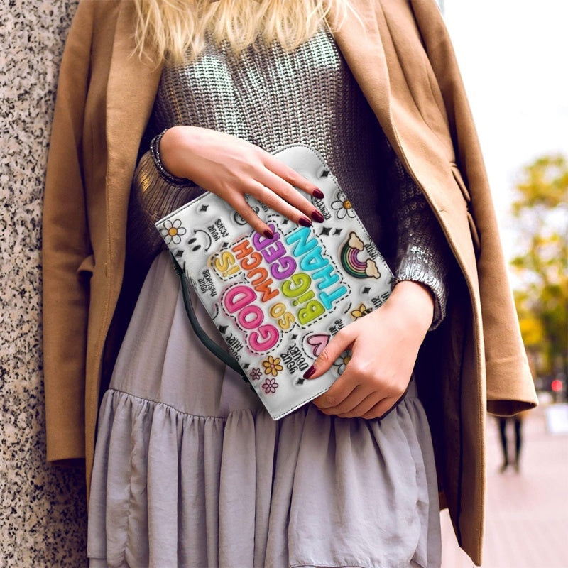 Personalized 3D Daisy Flower Bible Cover Case