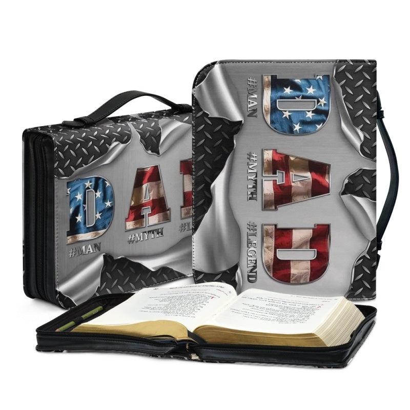 Personalized Bible Cover for Dad - Man Myth Legend