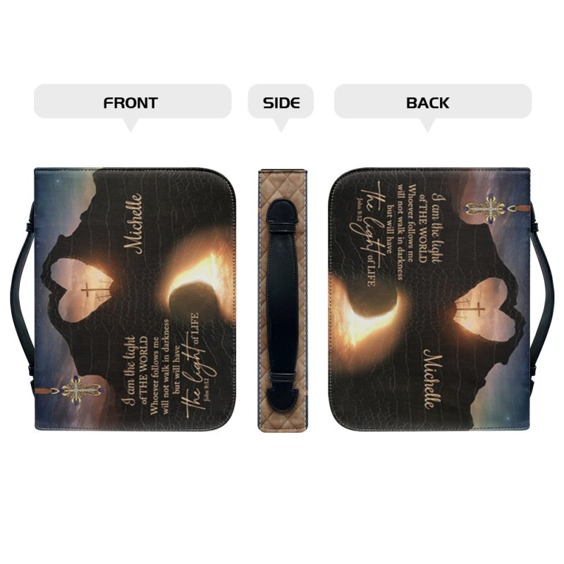 Personalized Light of the World Leather Handbag