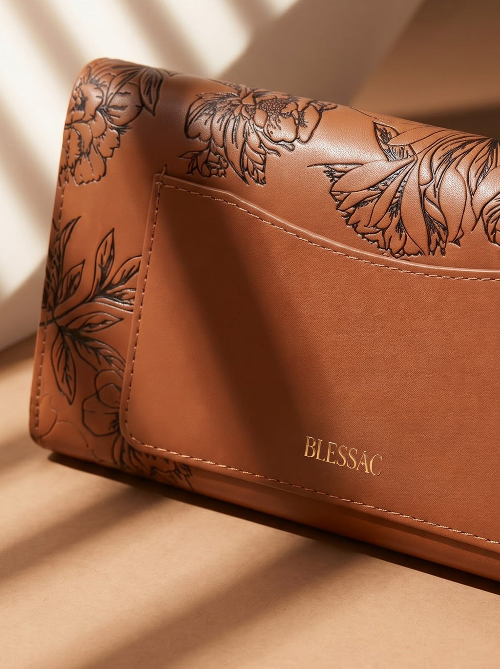 Tranquil Psalm 46:10 Embossed Leather Wallet
