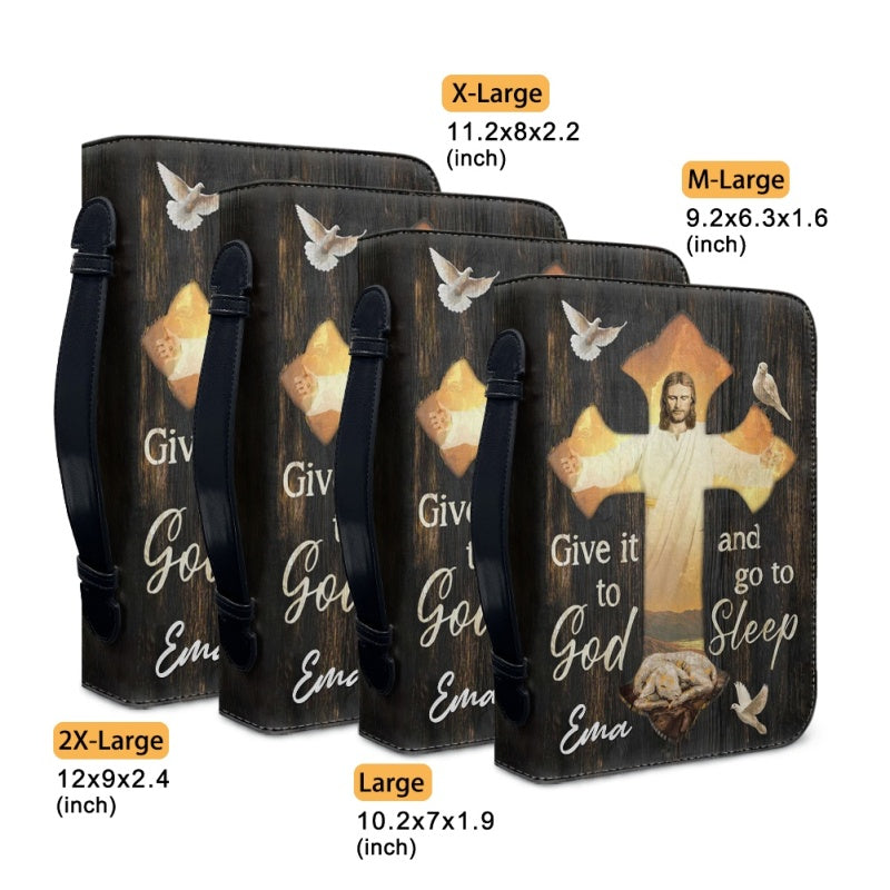 Personalized Give It To God Cross Bible Cover