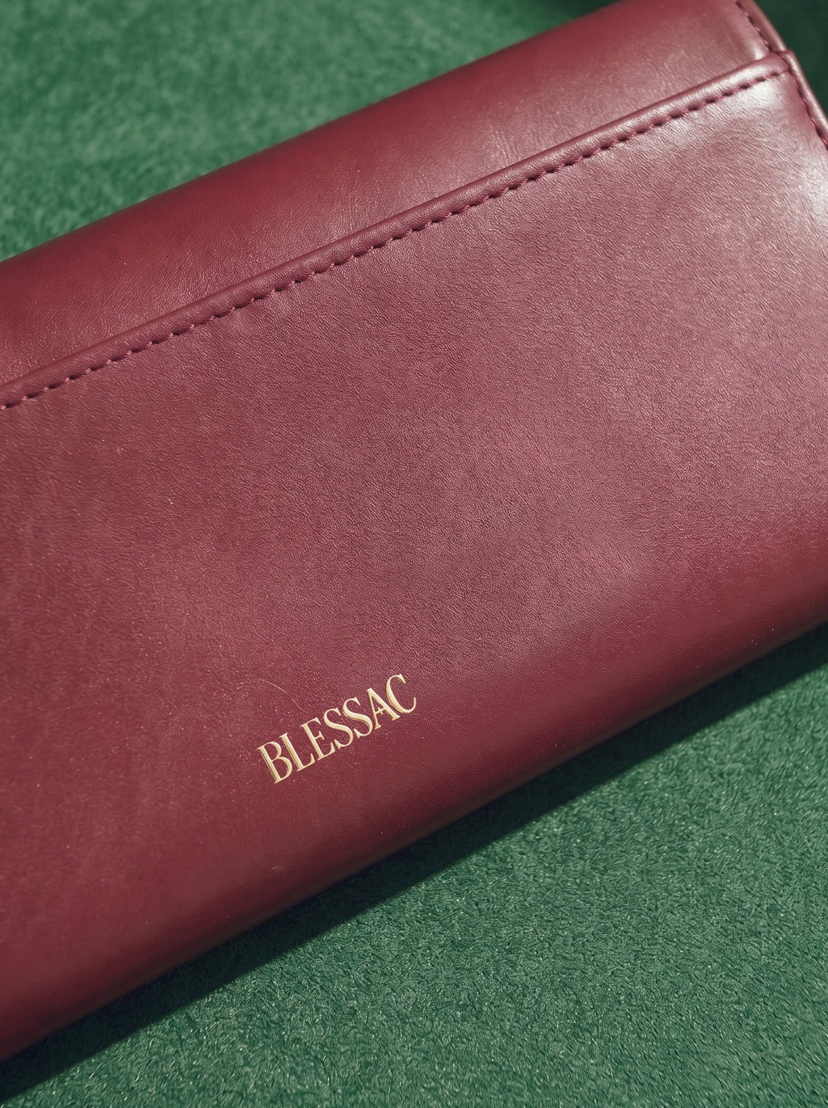 Proverbs 3:5 Embossed Leather Crossbody Clutch