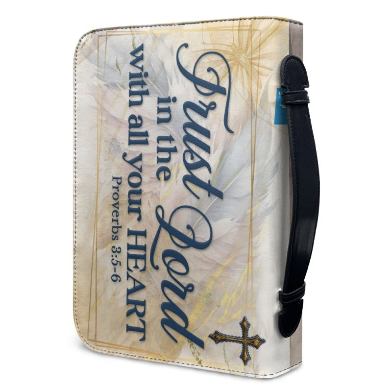 Personalized Proverbs 3:5-6 Purple Bible Cover
