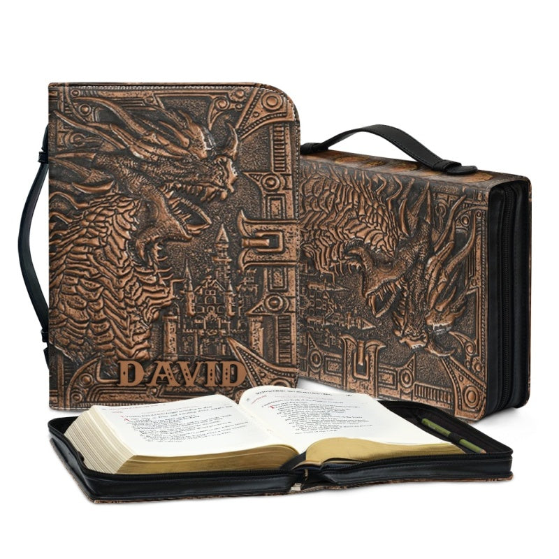 Personalized Dragon Scale Armor of God Bible Cover
