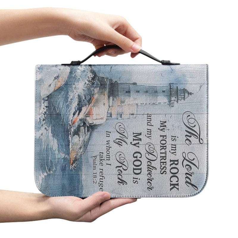 The Lord Is My Rock Personalized Bible Cover