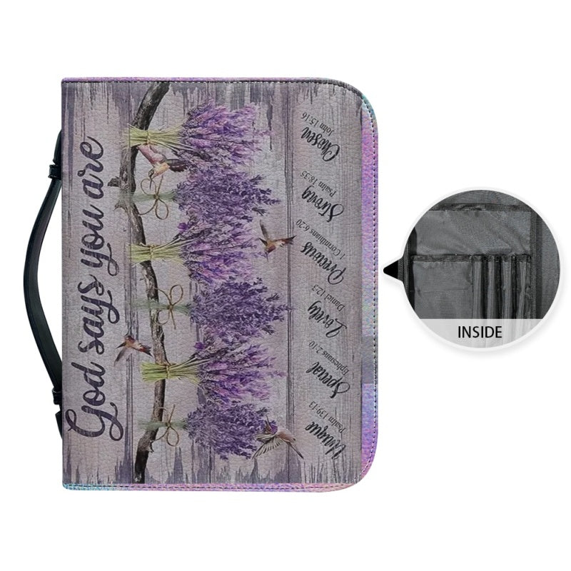 Personalized God Says You Are Bible Cover