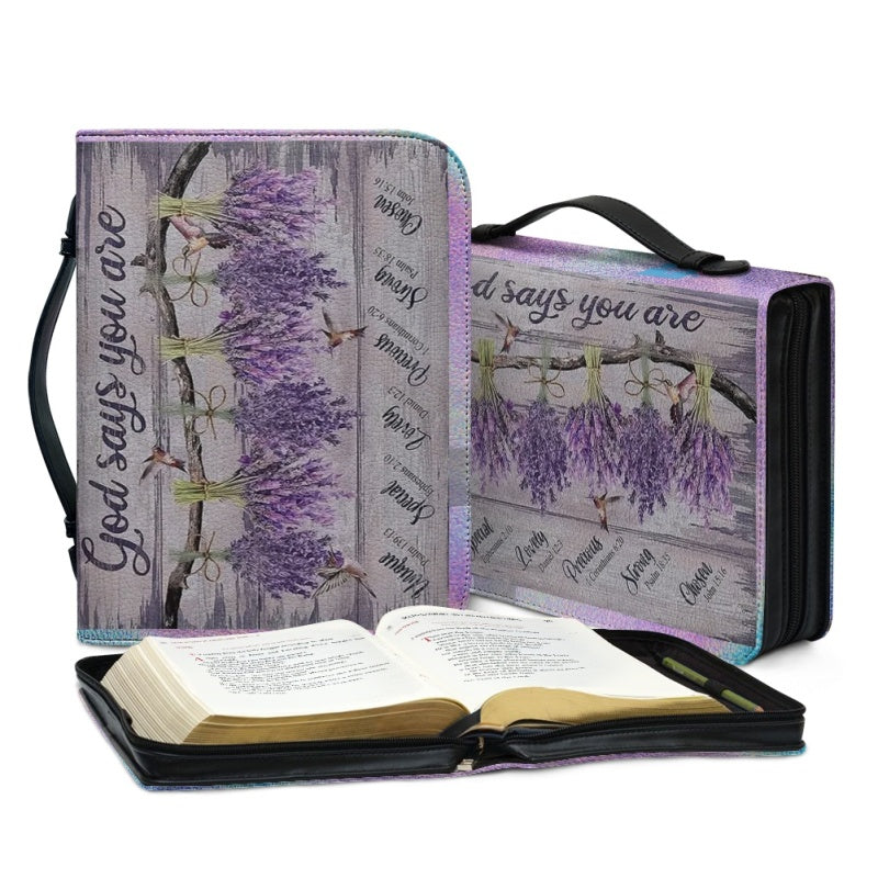 Personalized God Says You Are Bible Cover