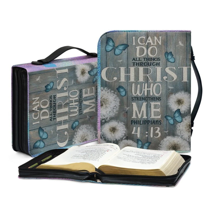 Personalized Butterfly Blue Bible Cover