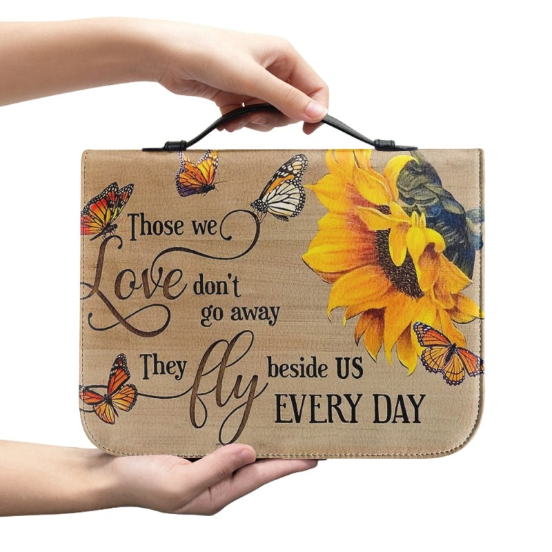 Personalized Sunflower & Butterfly Bible Cover