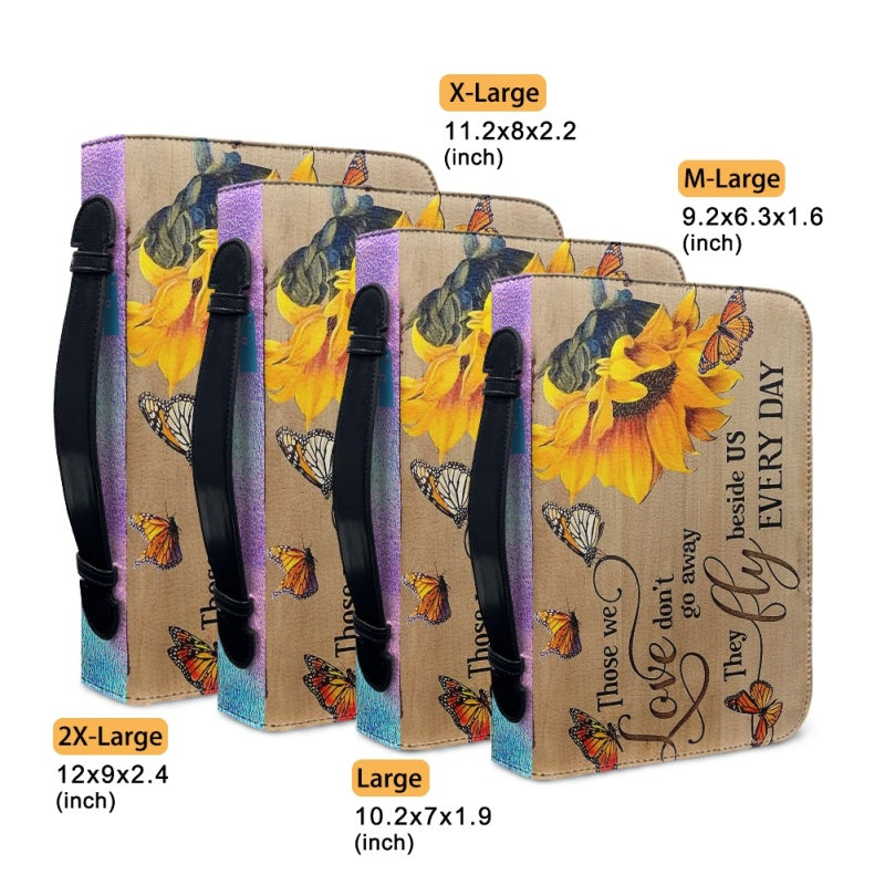 Personalized Sunflower & Butterfly Bible Cover