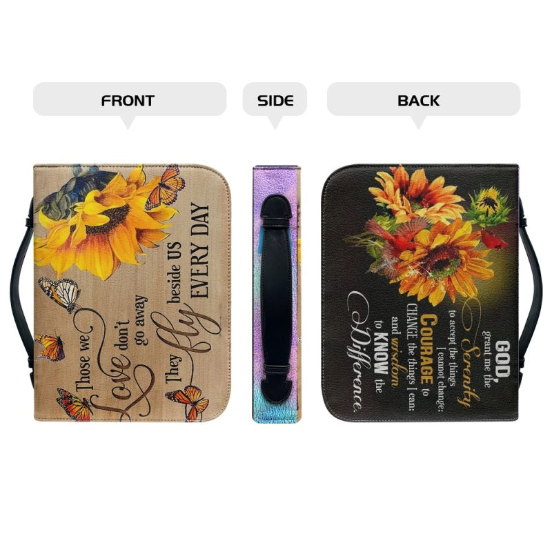 Personalized Sunflower & Butterfly Bible Cover