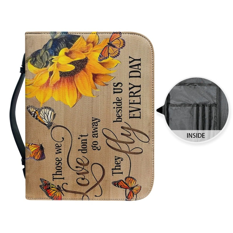 Personalized Sunflower & Butterfly Bible Cover