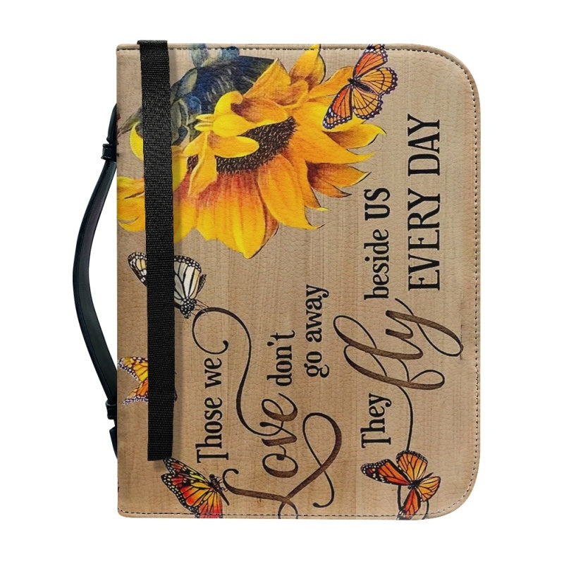 Personalized Sunflower & Butterfly Bible Cover