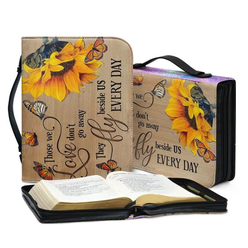 Personalized Sunflower & Butterfly Bible Cover