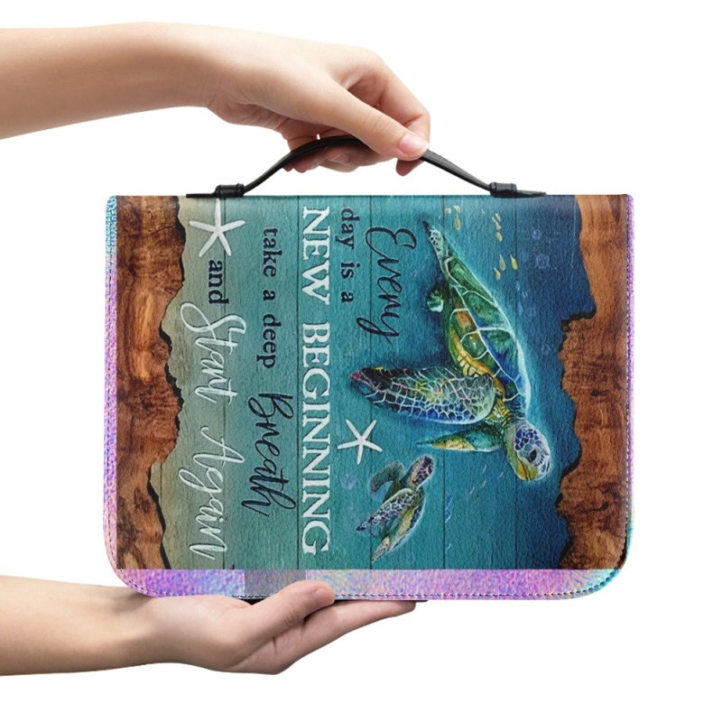 Coastal Reverie Sea Turtle Bible Cover