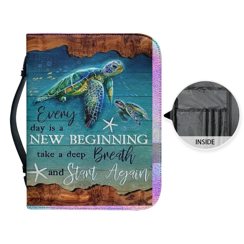 Coastal Reverie Sea Turtle Bible Cover
